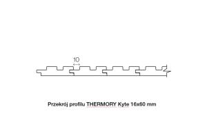 Deska do wnętrz/do sauny thermo olcha KYTE Thermory 15x60 Select